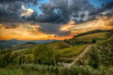 tramonto in Radda in Chianti
